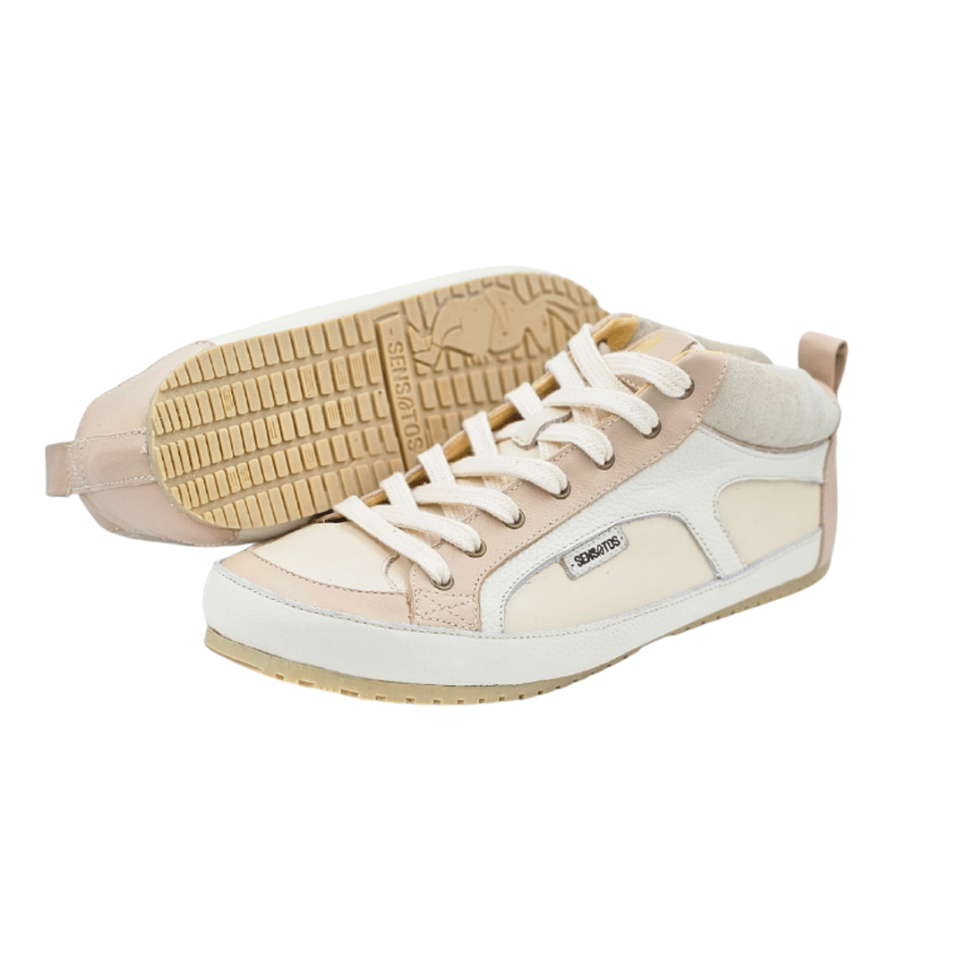 Zapatilla B1. Crema