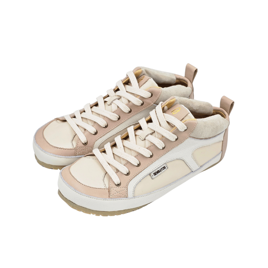 Zapatilla B1. Crema