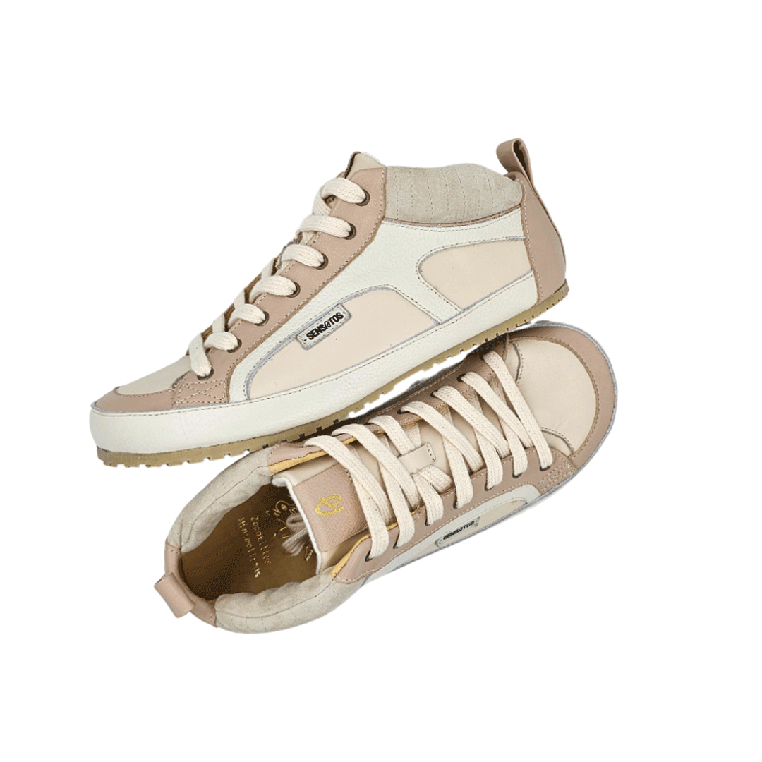 Zapatilla B1. Crema