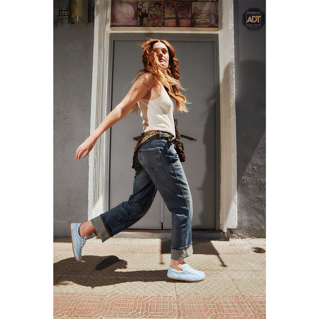 Zapatilla A5. Celeste