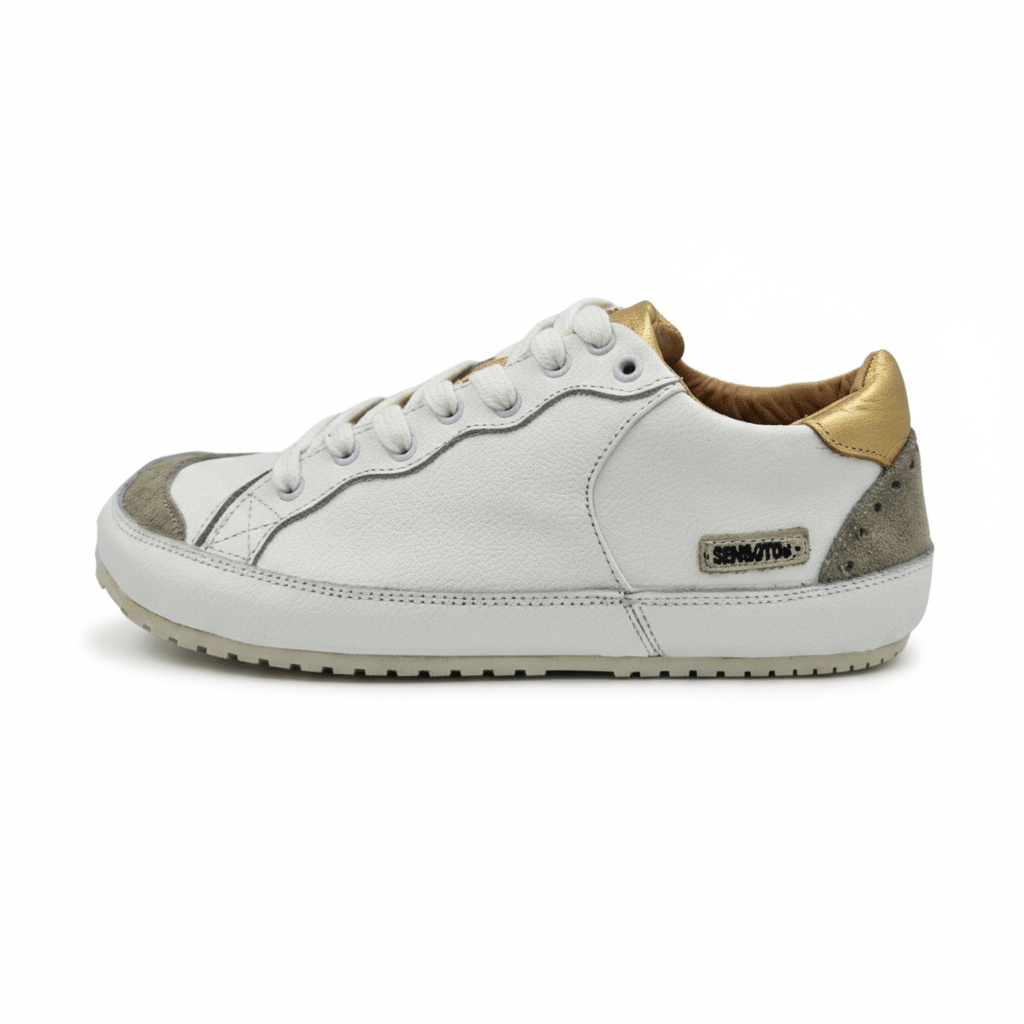 Zapatilla A2. Dorada