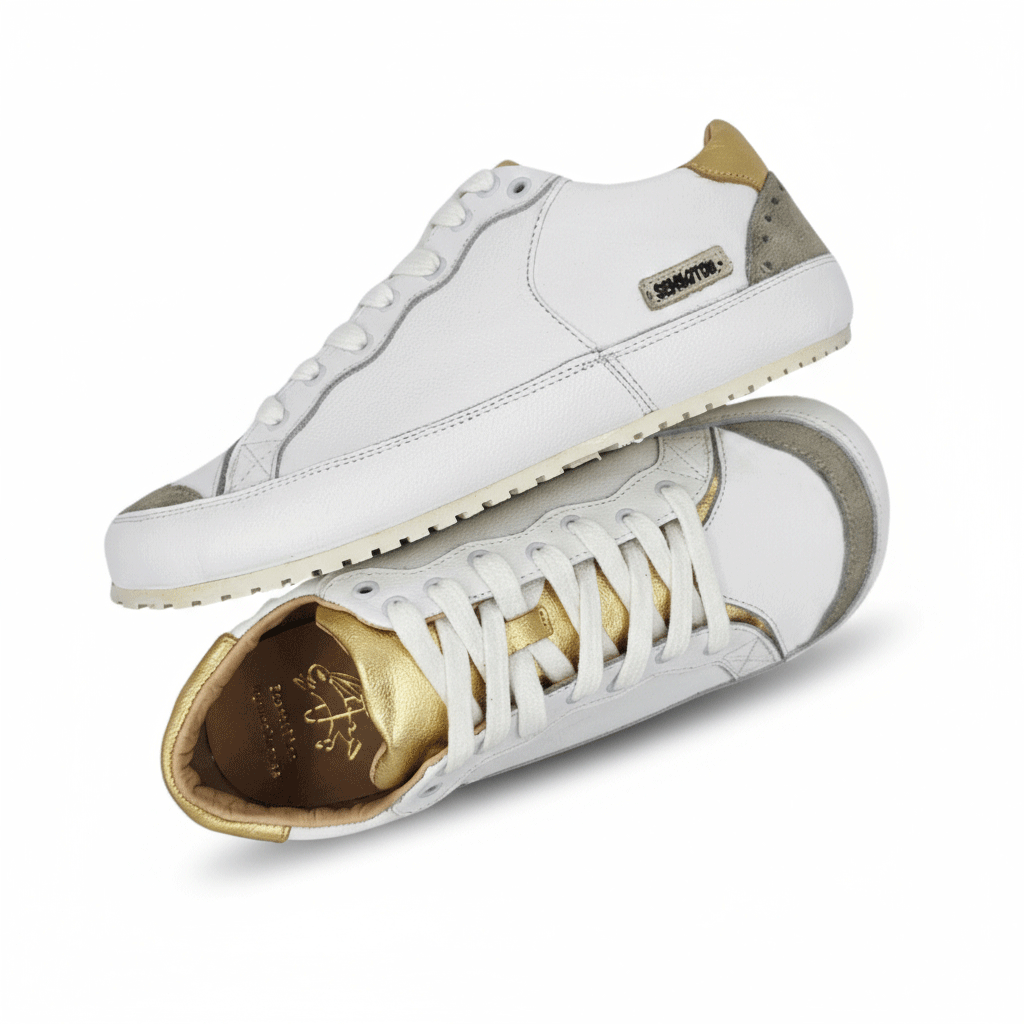 Zapatilla A2. Dorada