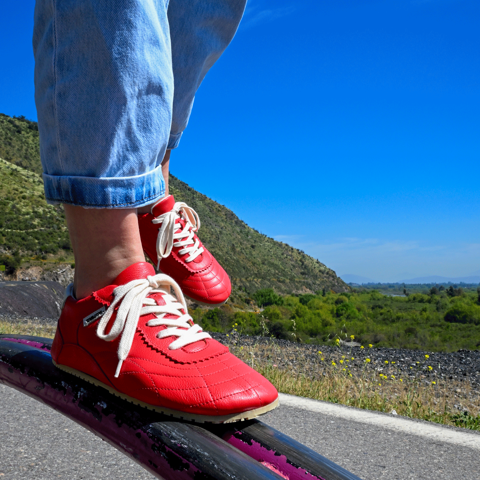 Zapatilla A4. Arcade Rojo