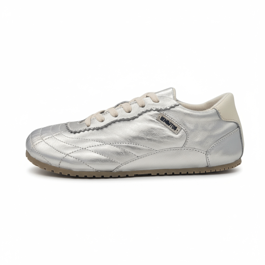 Zapatilla A4. Arcade Plateada